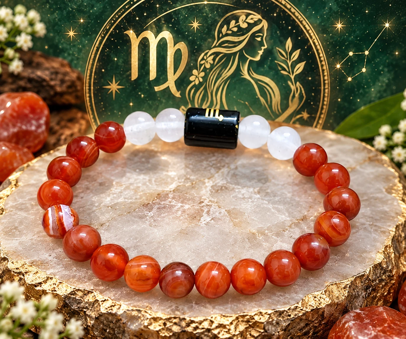 Virgo Zodiac Bracelet 8mm