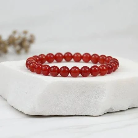 Crimson Carnelian Bracelet 10mm