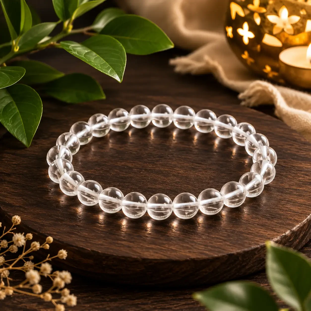 Clear Quartz Bracelet 10mm