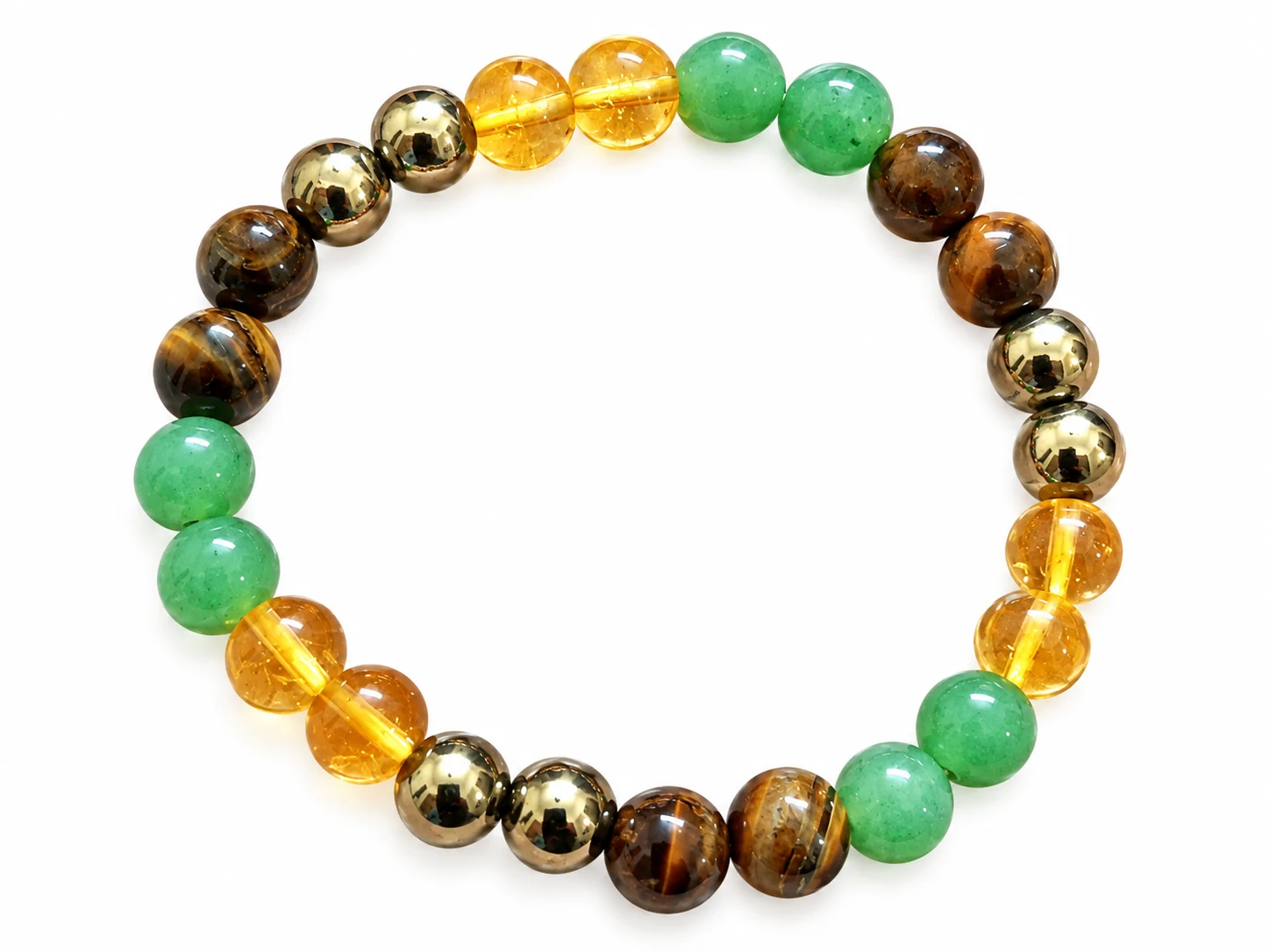 Multi Colour Money Magnet Crystal Bracelet AA 10mm